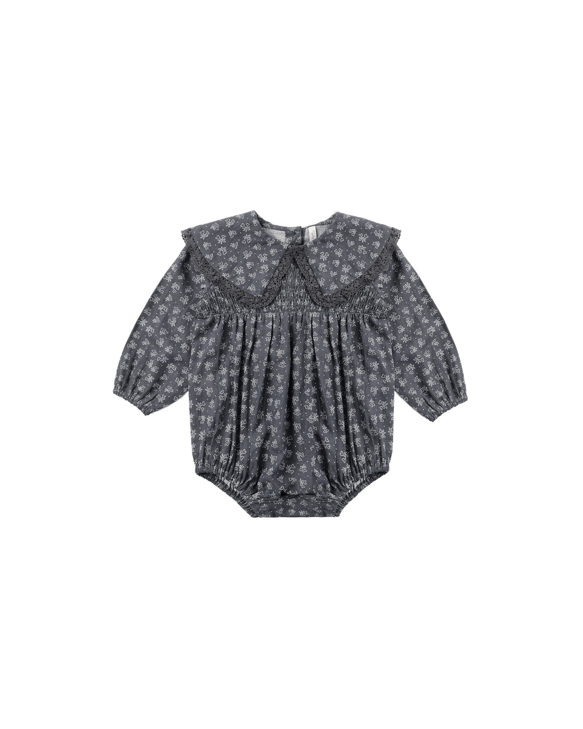 Fern Romper | Heart Ditsy
