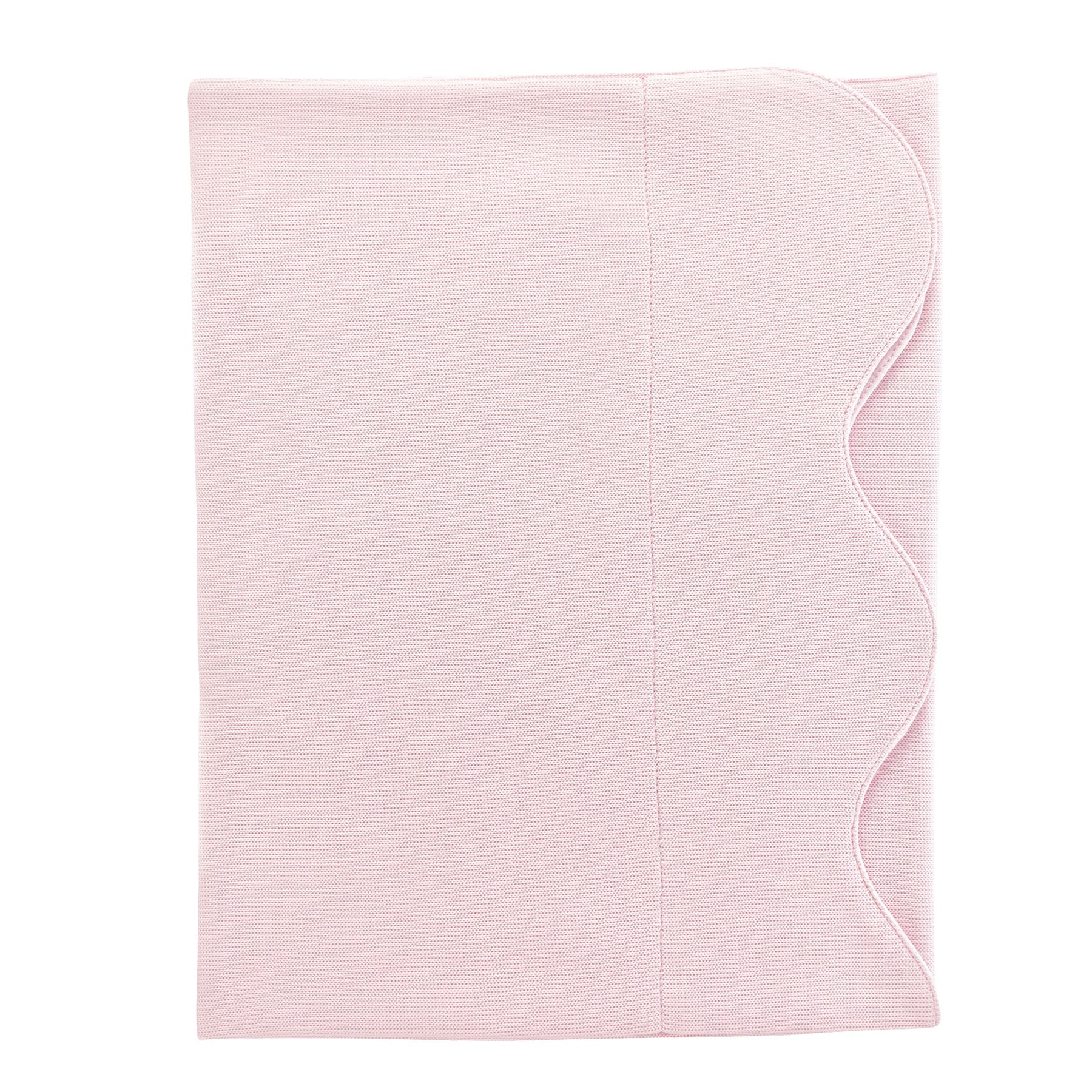 English Knot Scallop Blanket Pink