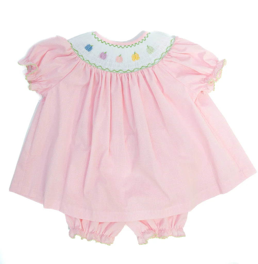Rainbow Pumpkins Smocked Annabelle Bloomer Set