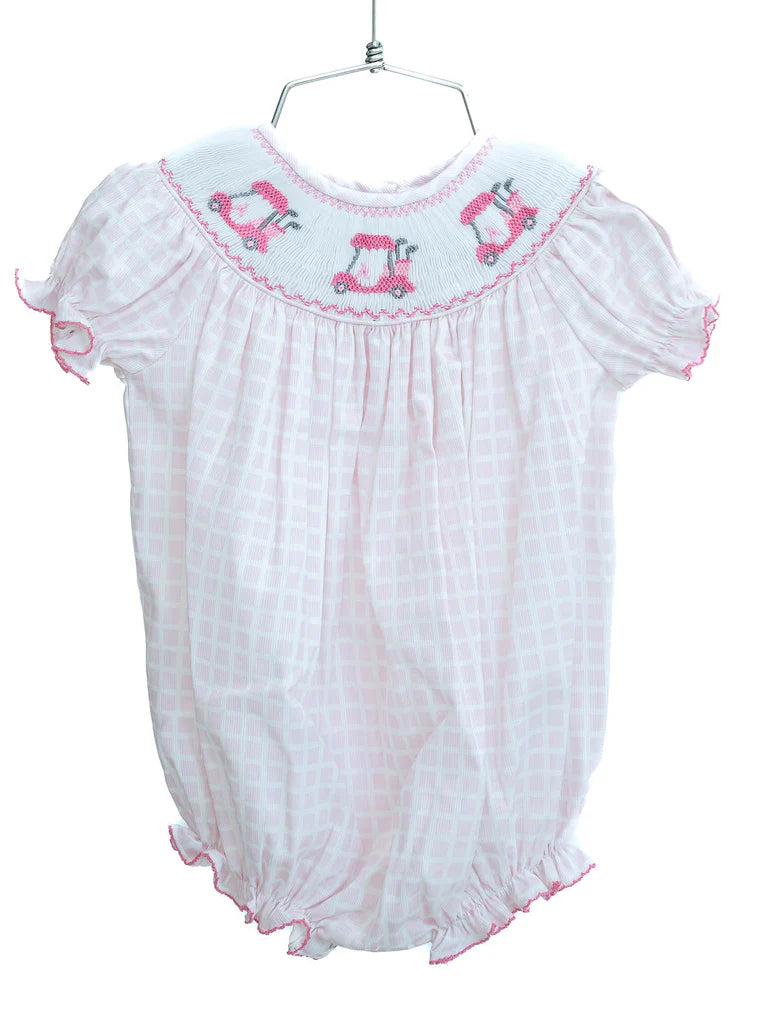 Pink Golf Smocked Birdie Bubble