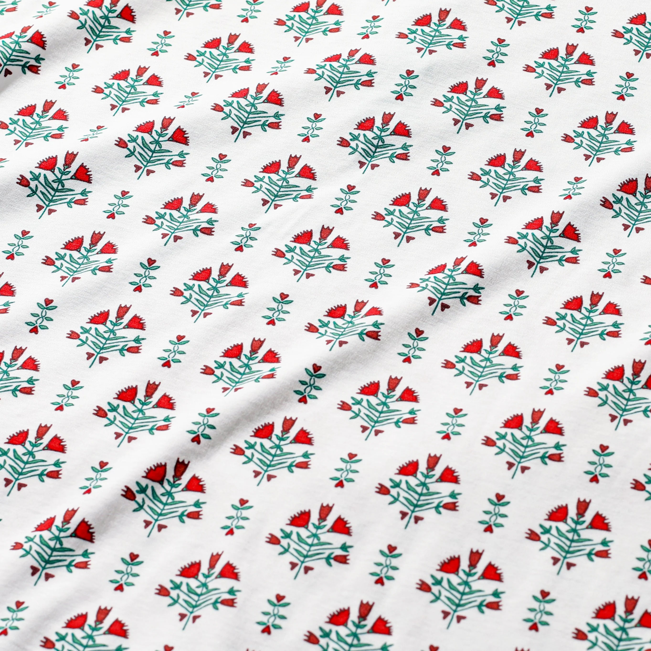 Poinsettia Block Print Long Lounge Play Set