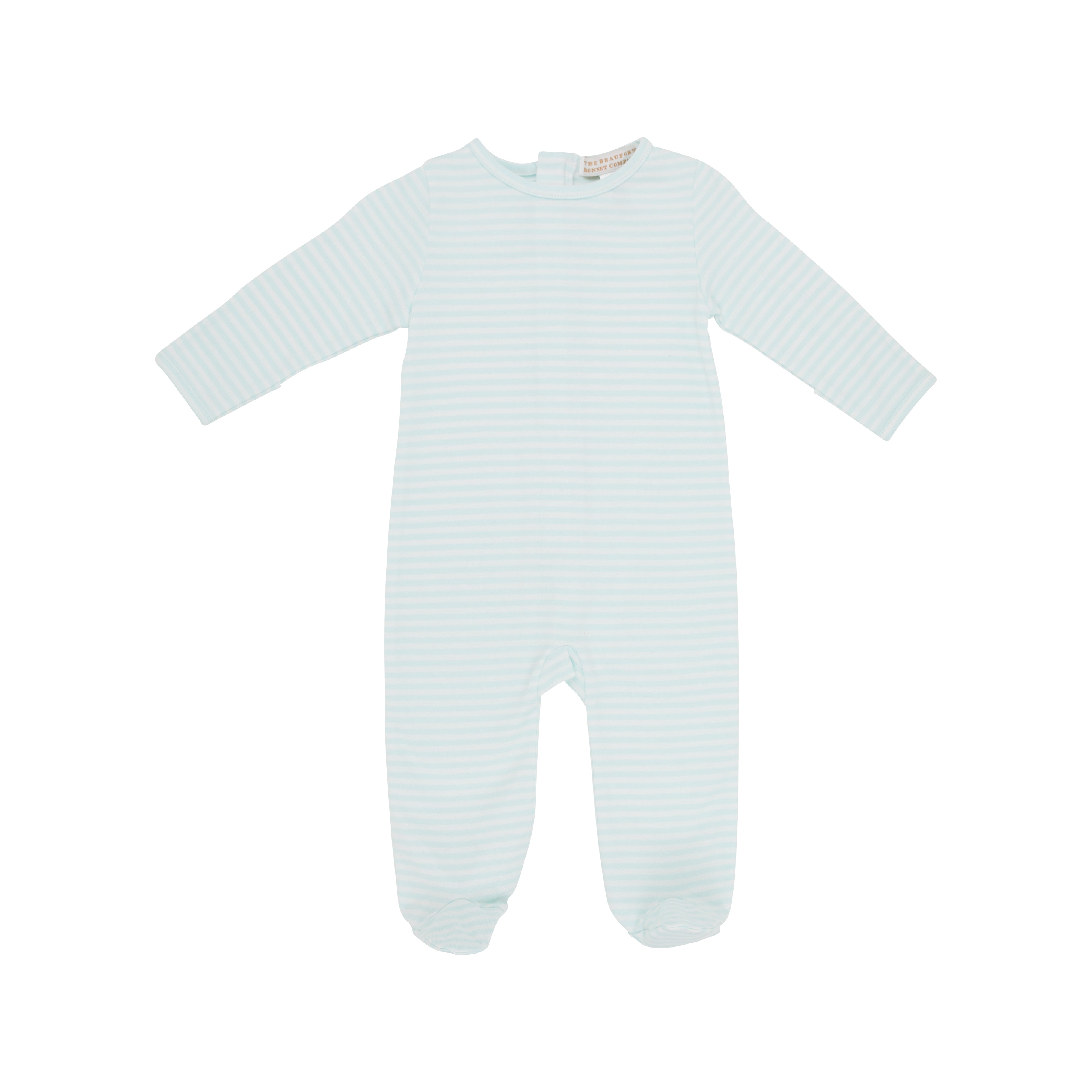 Rock Me Romper - Sea Island Seafoam Stripe