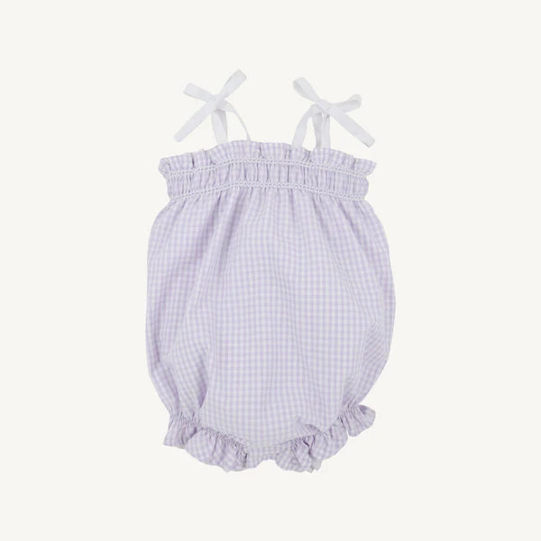 Rosey Romper- Lauderdale Lavender Gingham