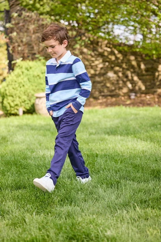 Rugby Polo- Varsity Stripe