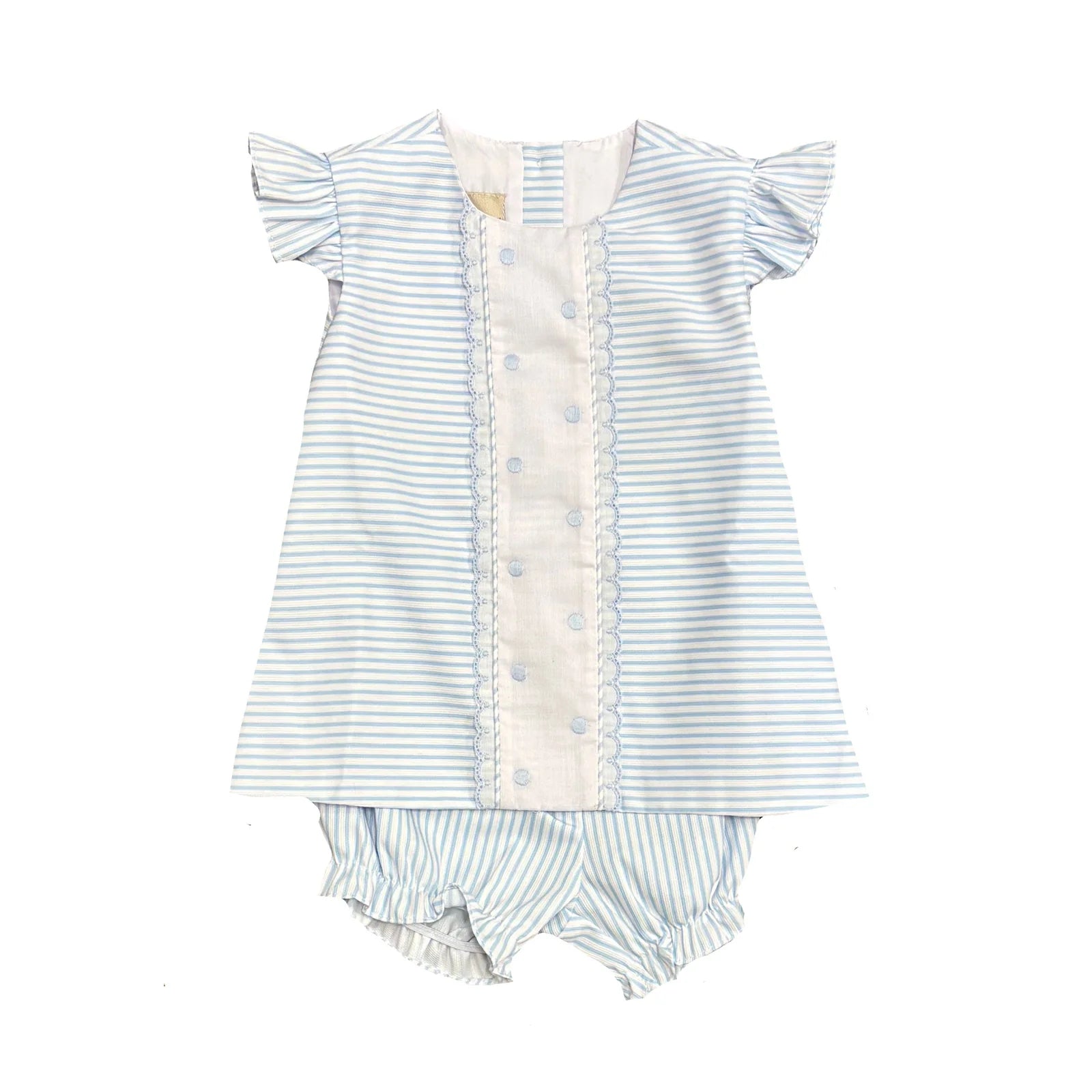 Margot Baby Girl Bloomer Set- Blue Dot