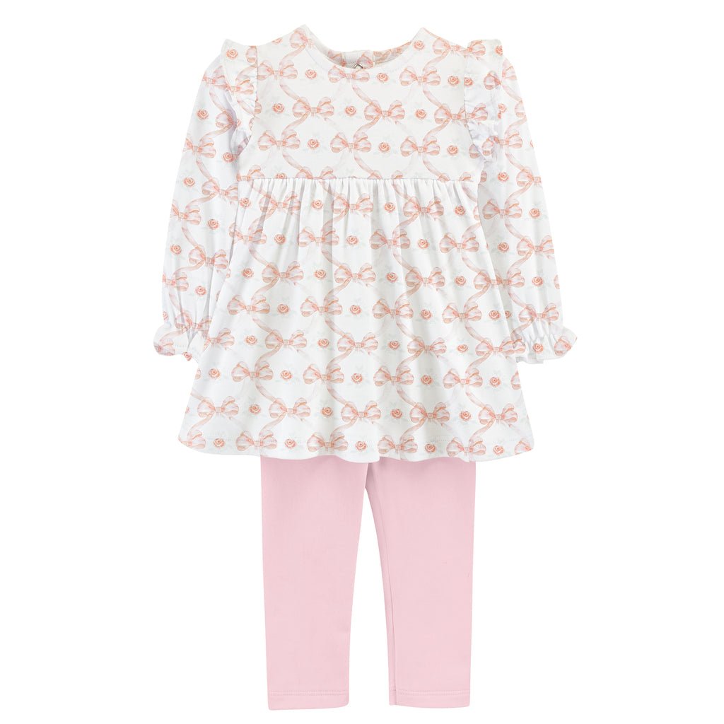 Bows and Roses Blouse & Legging Set