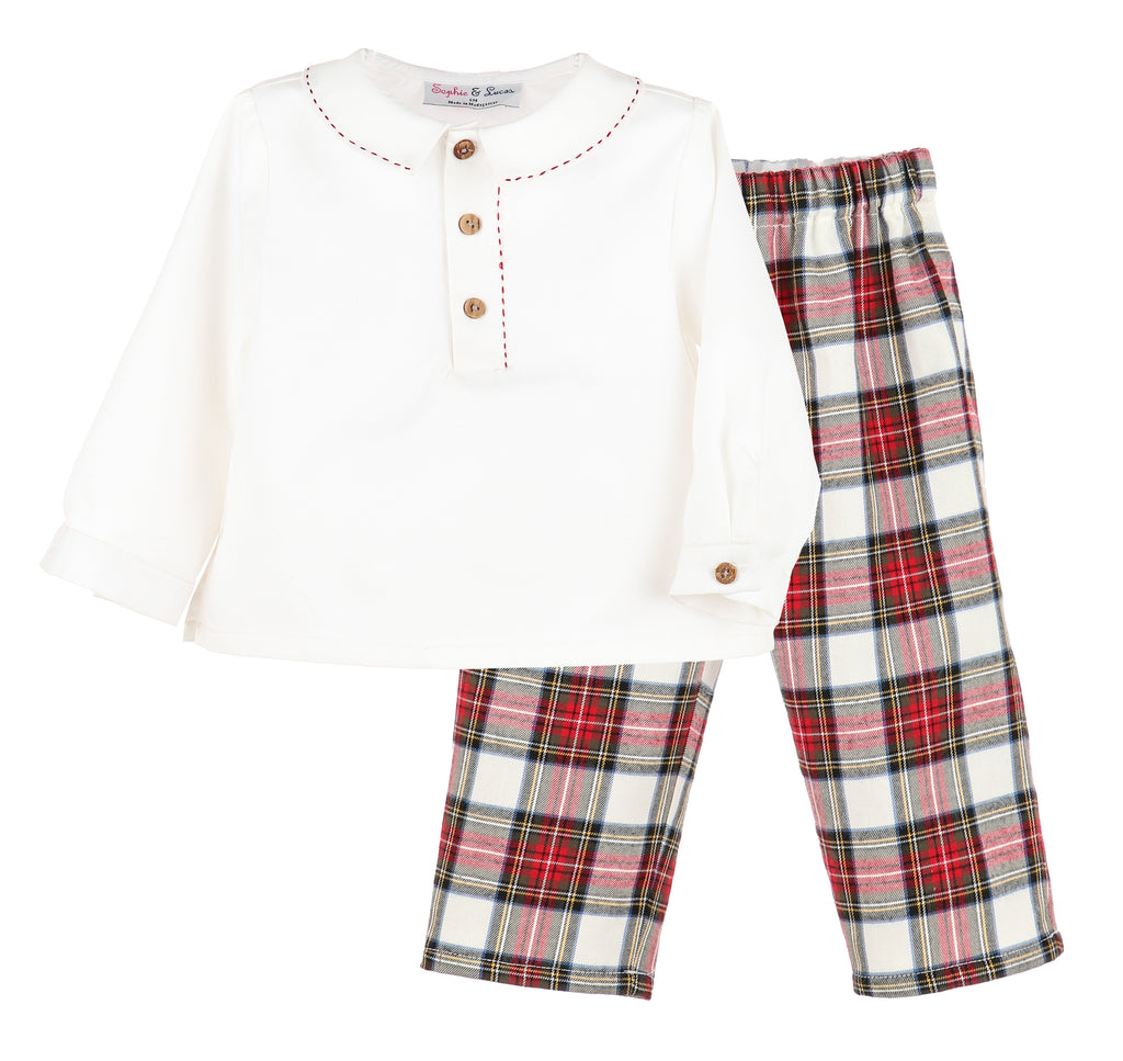 Stewart Plaid Pant Set