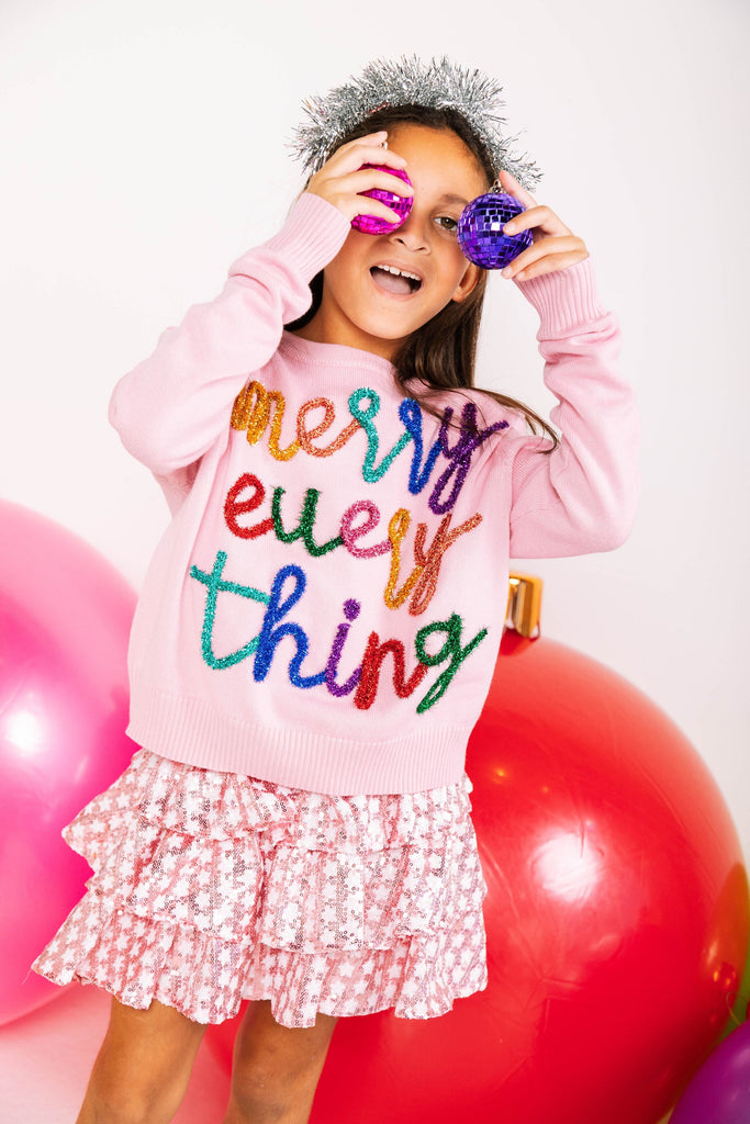 Pink Merry Everything Sweater