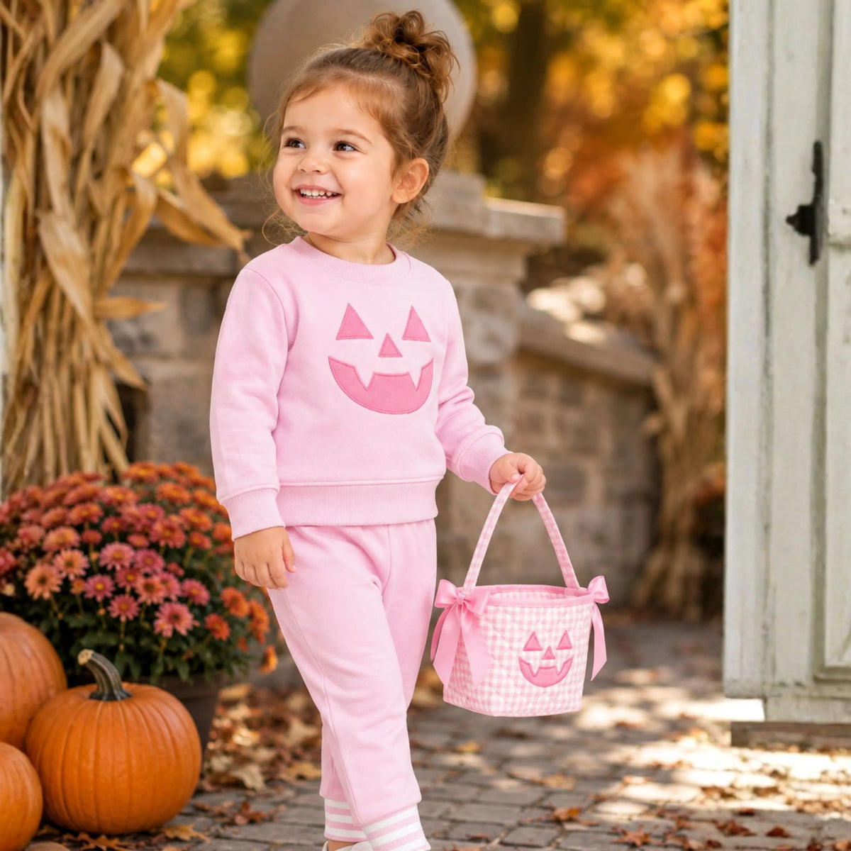 Pink Jack-O-Lantern Sweatshirt