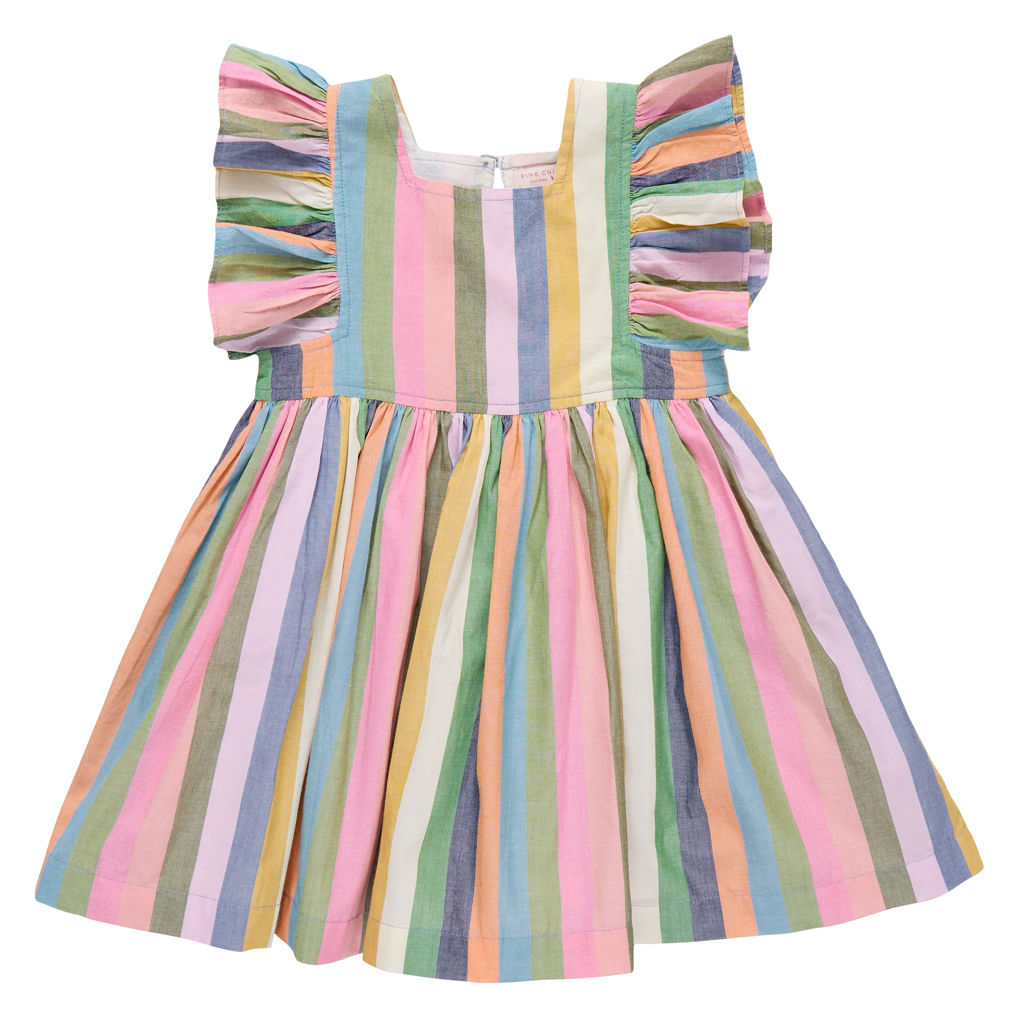 Girls Elsie Dress- Parade Stripe