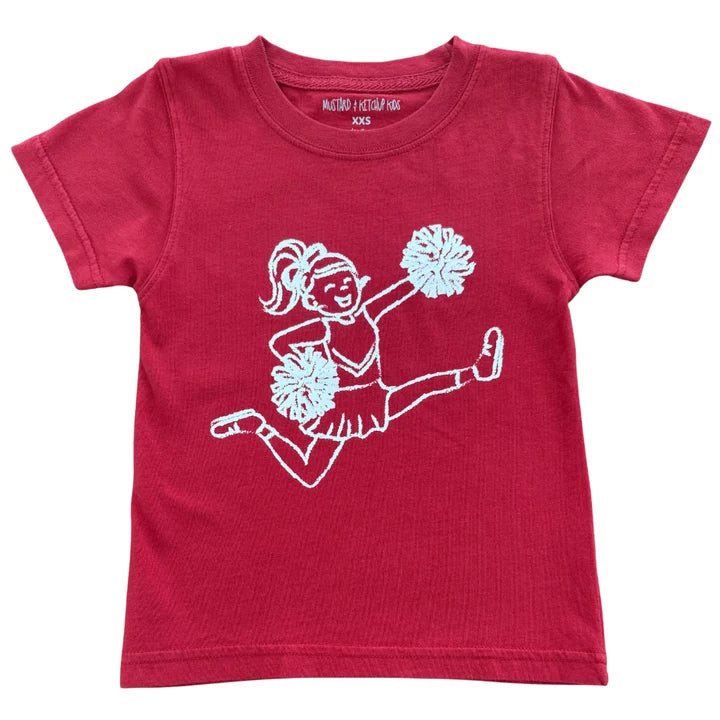 Crimson & White Cheerleader T-Shirt