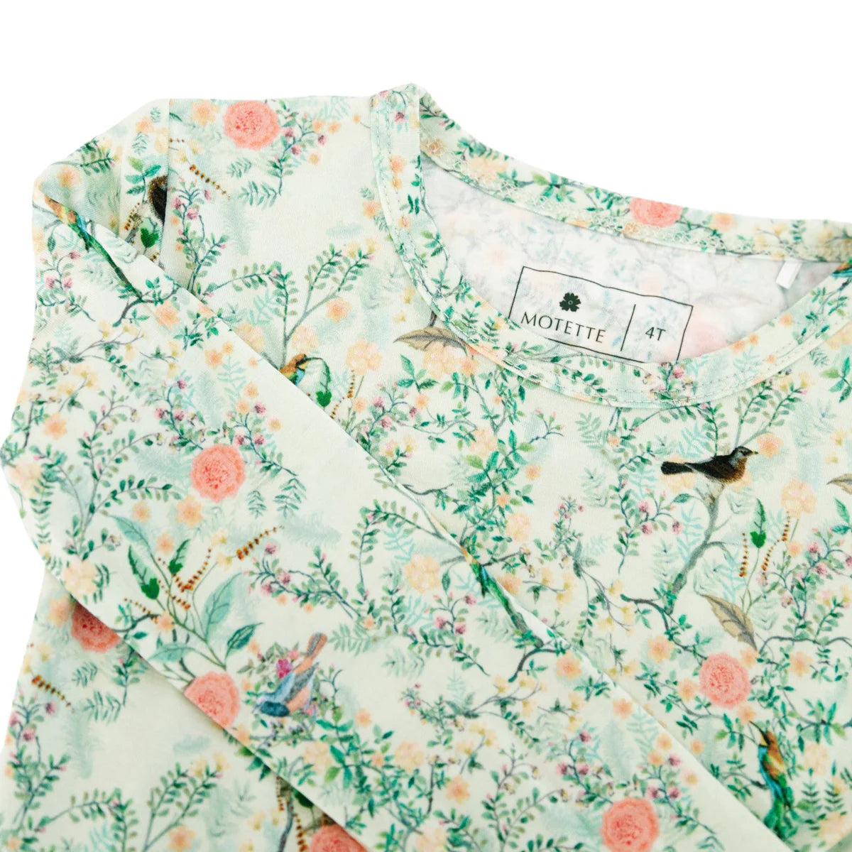 Sage Blossom Bamboo Toddler Pajama Set