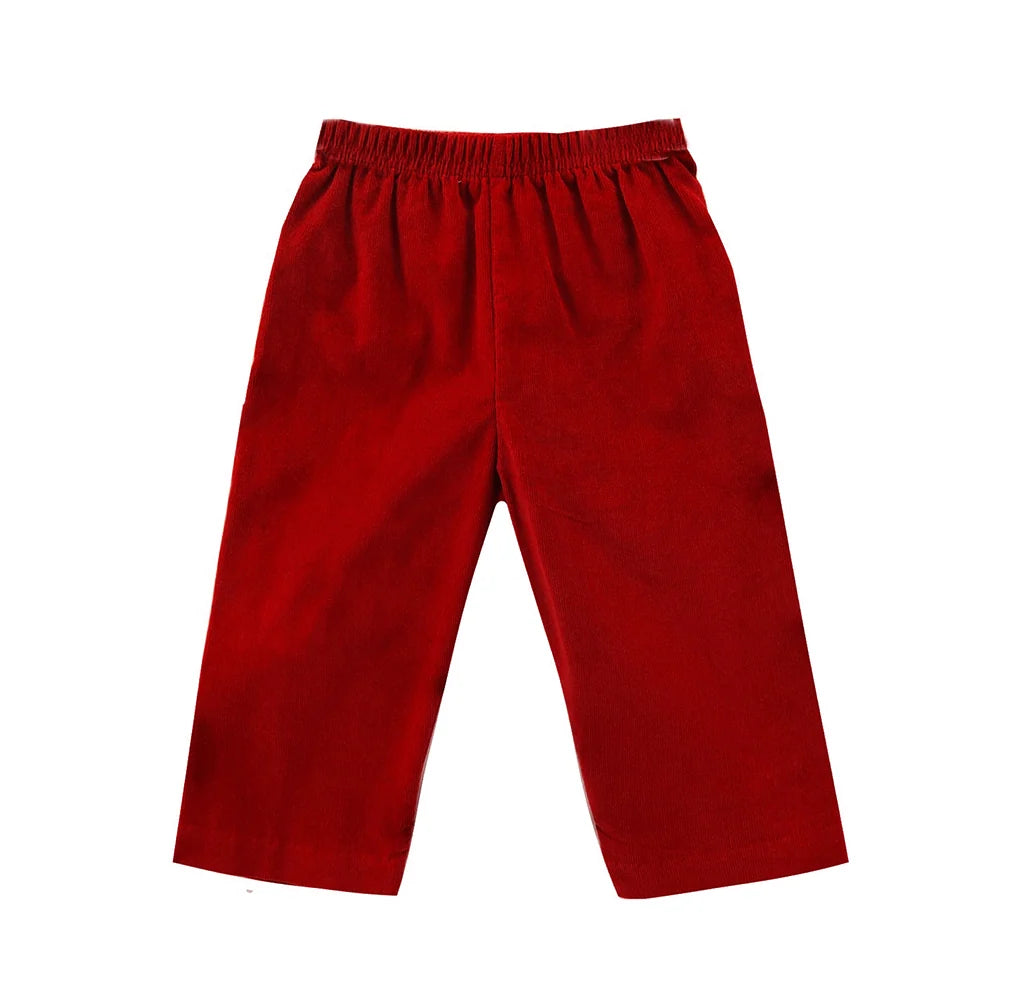 Leo Pants- Red Corduroy