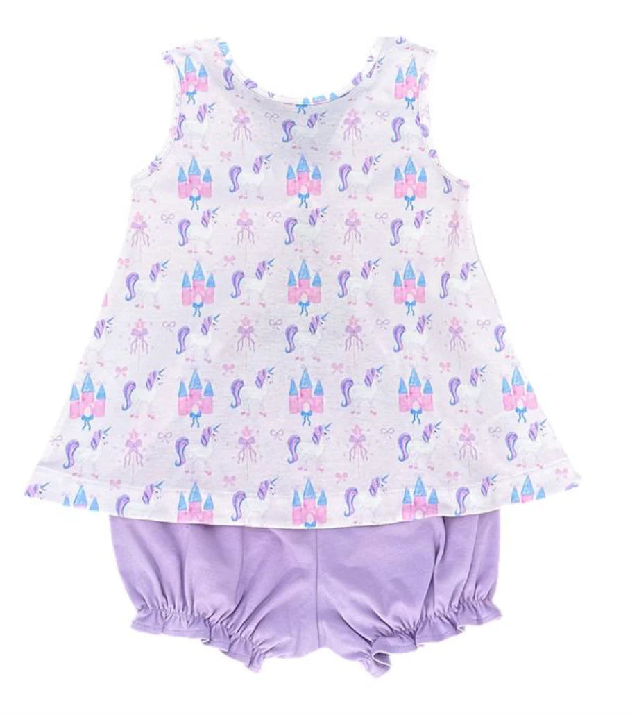Unicorn Knit- Lottie Banded Bloomer Set