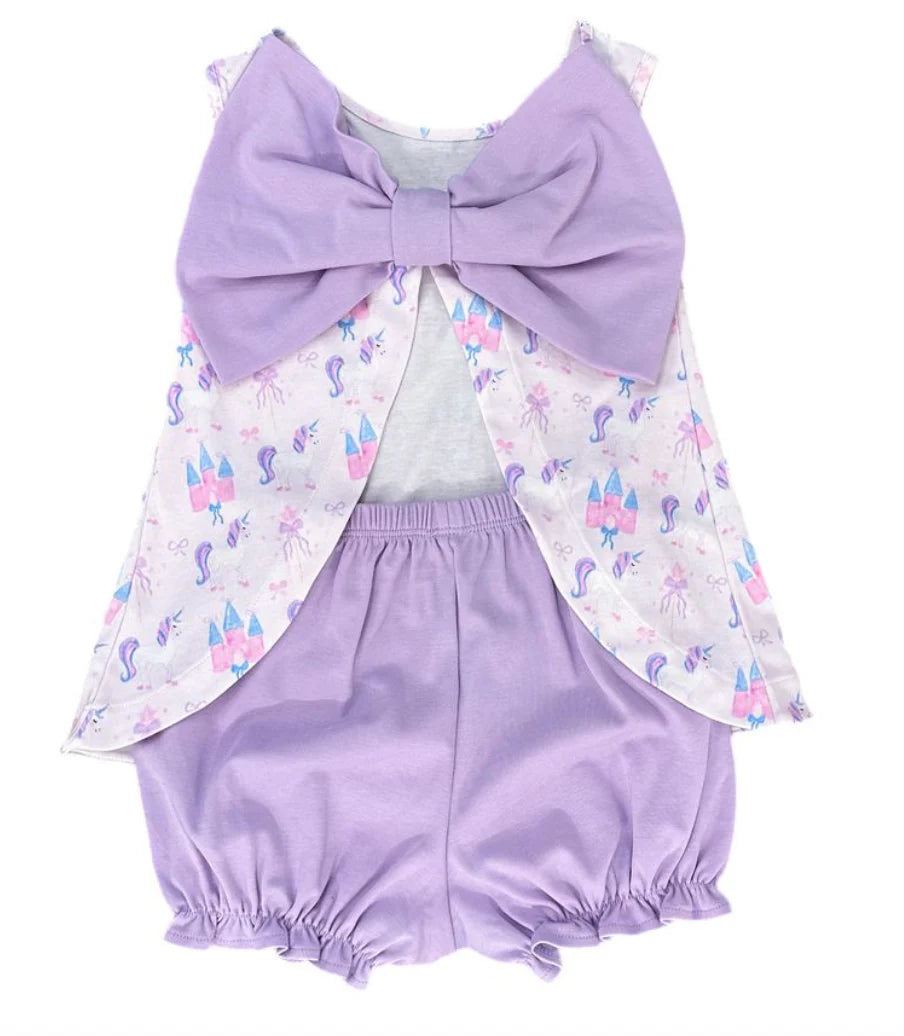 Unicorn Knit- Lottie Banded Bloomer Set