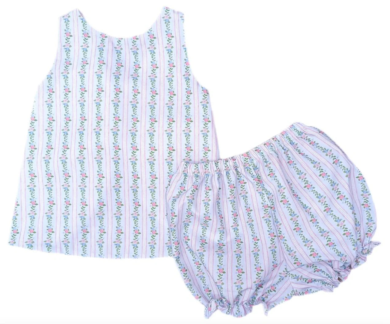 Kinley Bloomer Set- Pink/Blue Floral