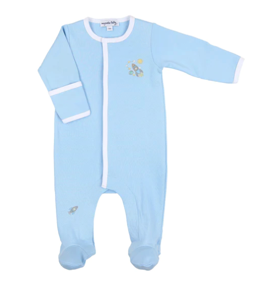 Out of This World Embroidered Footie