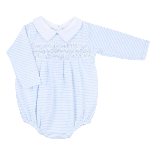 Jessica and Jack Smock Collared LS Boy Bubble LB