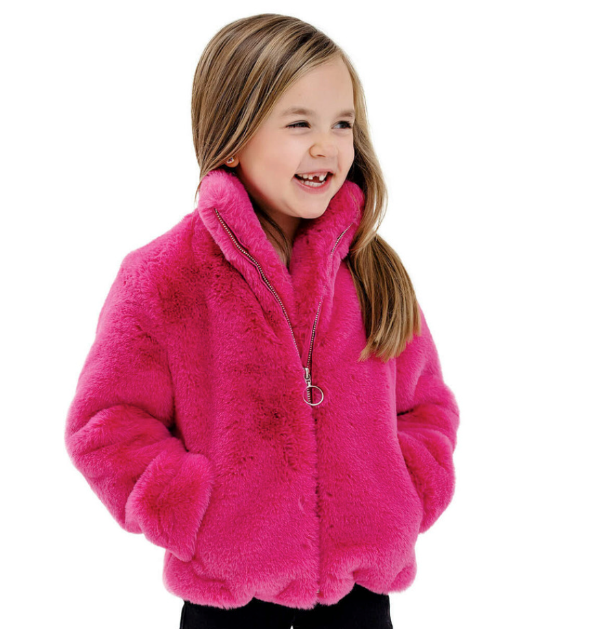 Kid's Every Day Zip Jacket Hot Pink