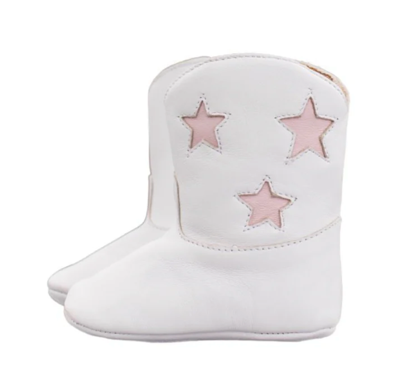 Spark Pink/White Boots