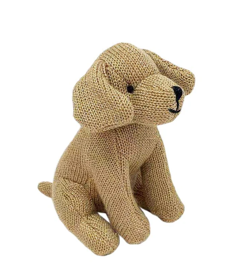 Bentley Puppy Knit Rattle
