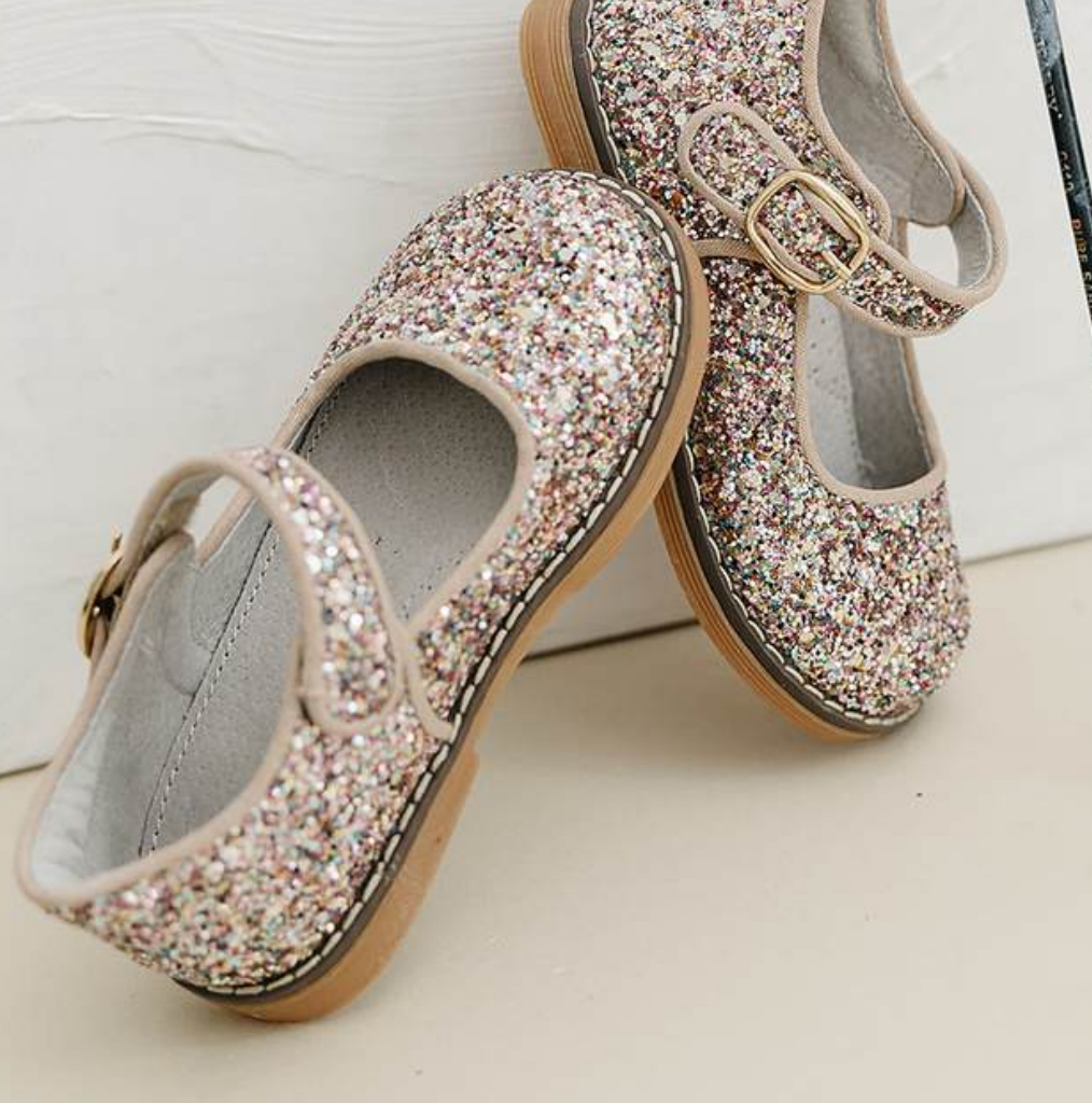 Natasha Multi Pink Glitter Mary Jane