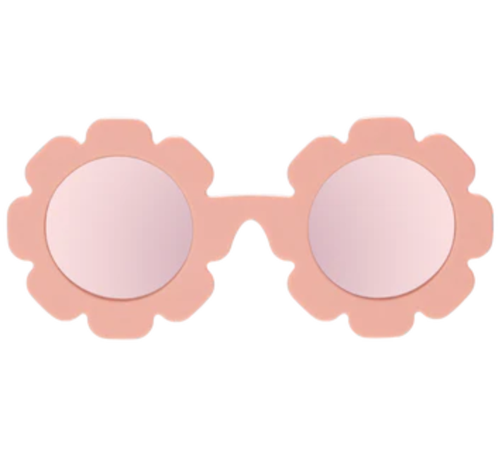 Polarized Flower- Rose Gold Mirrored Lens