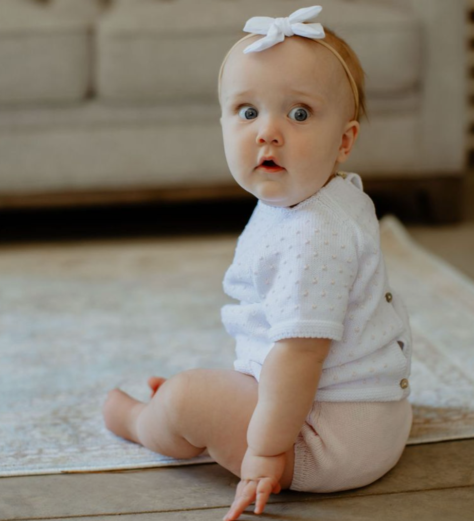 Dot Diaper Set- Pink