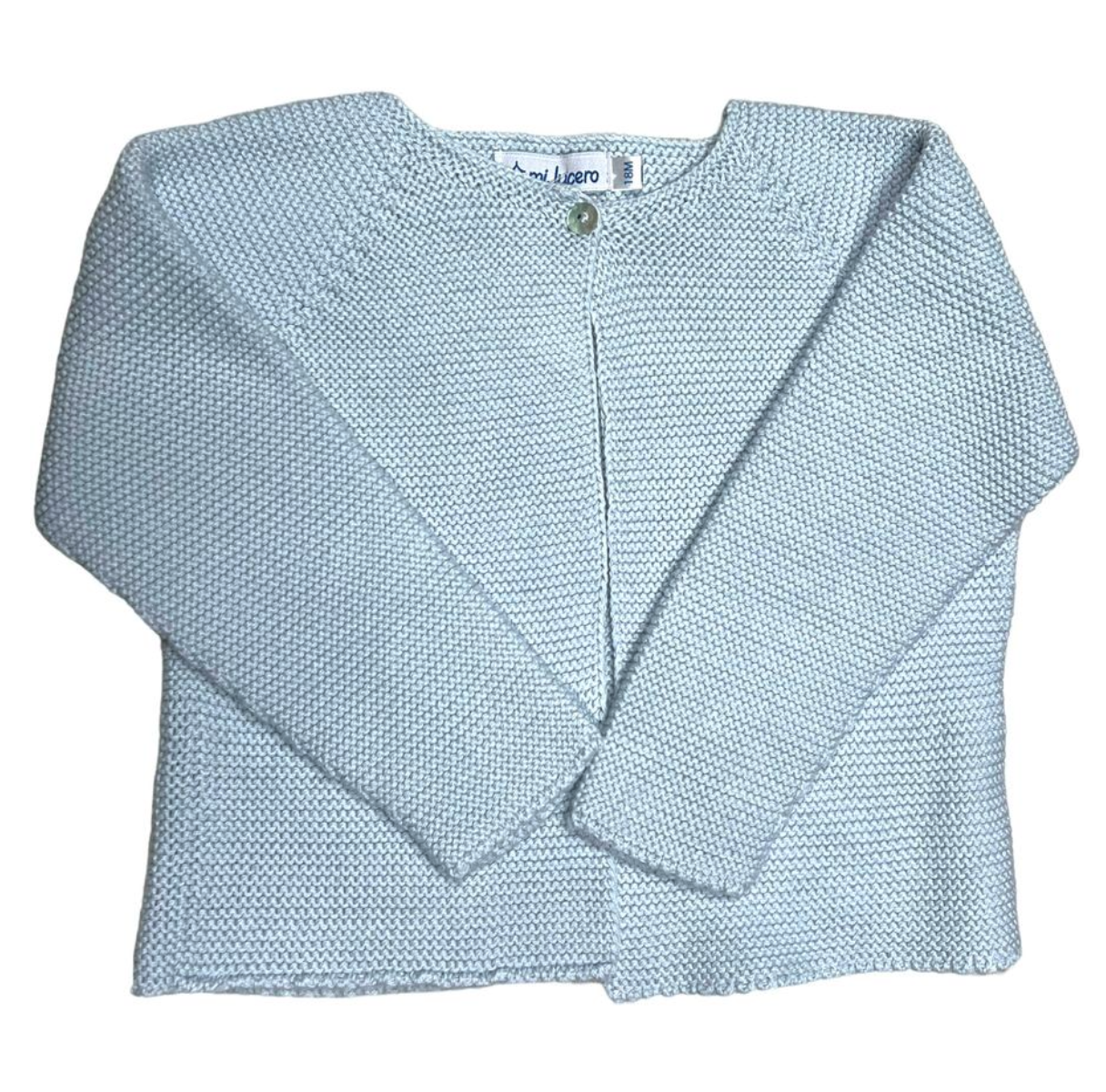 Light Blue Single Button Cardigan