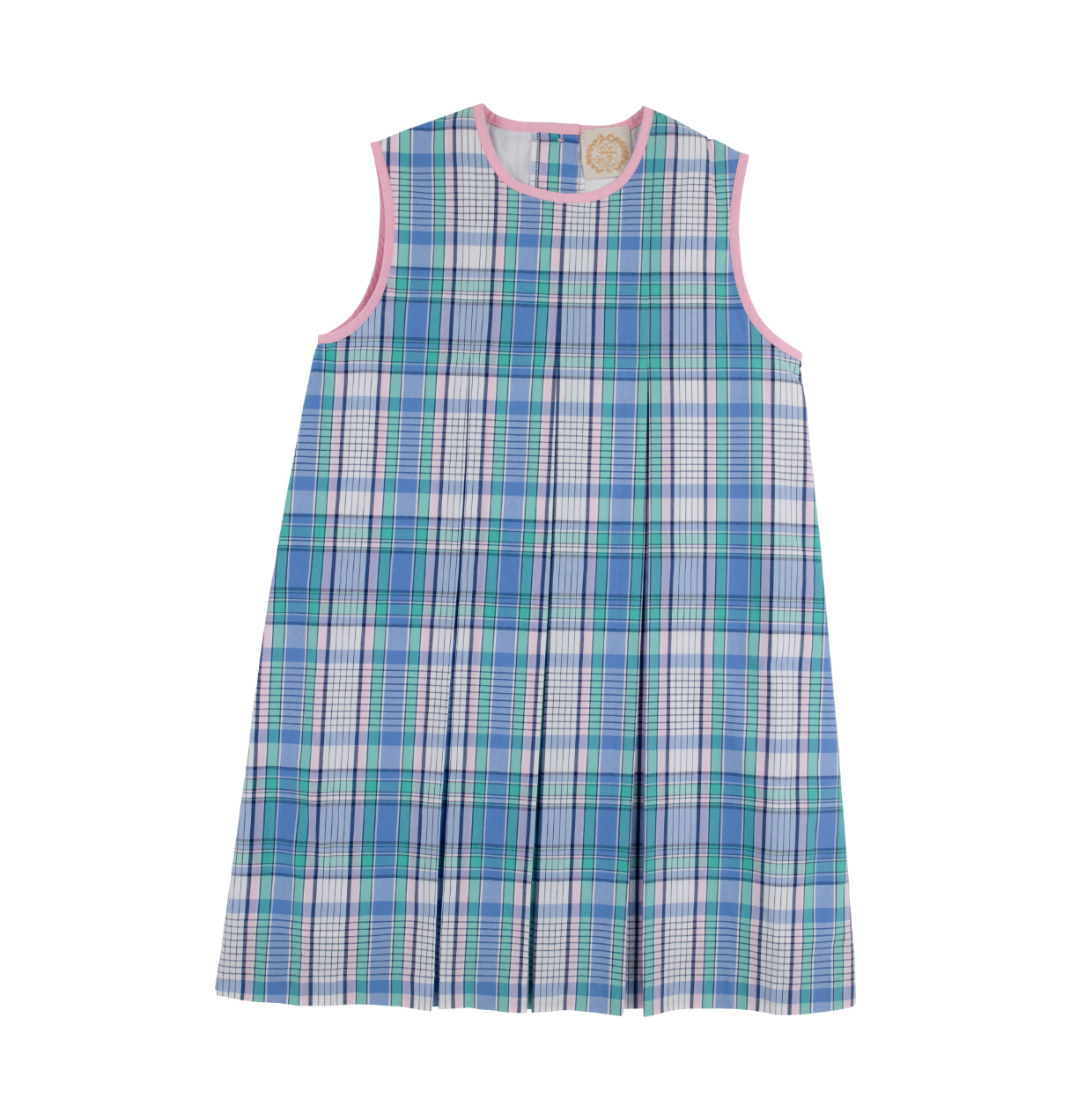 Mary Frances Frock- Lauderdale Pier Plaid/ Pier Party Pink