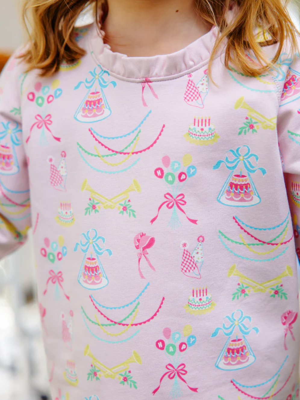 Ruffle Cassidy Comfy Crewneck- Golden Birthday