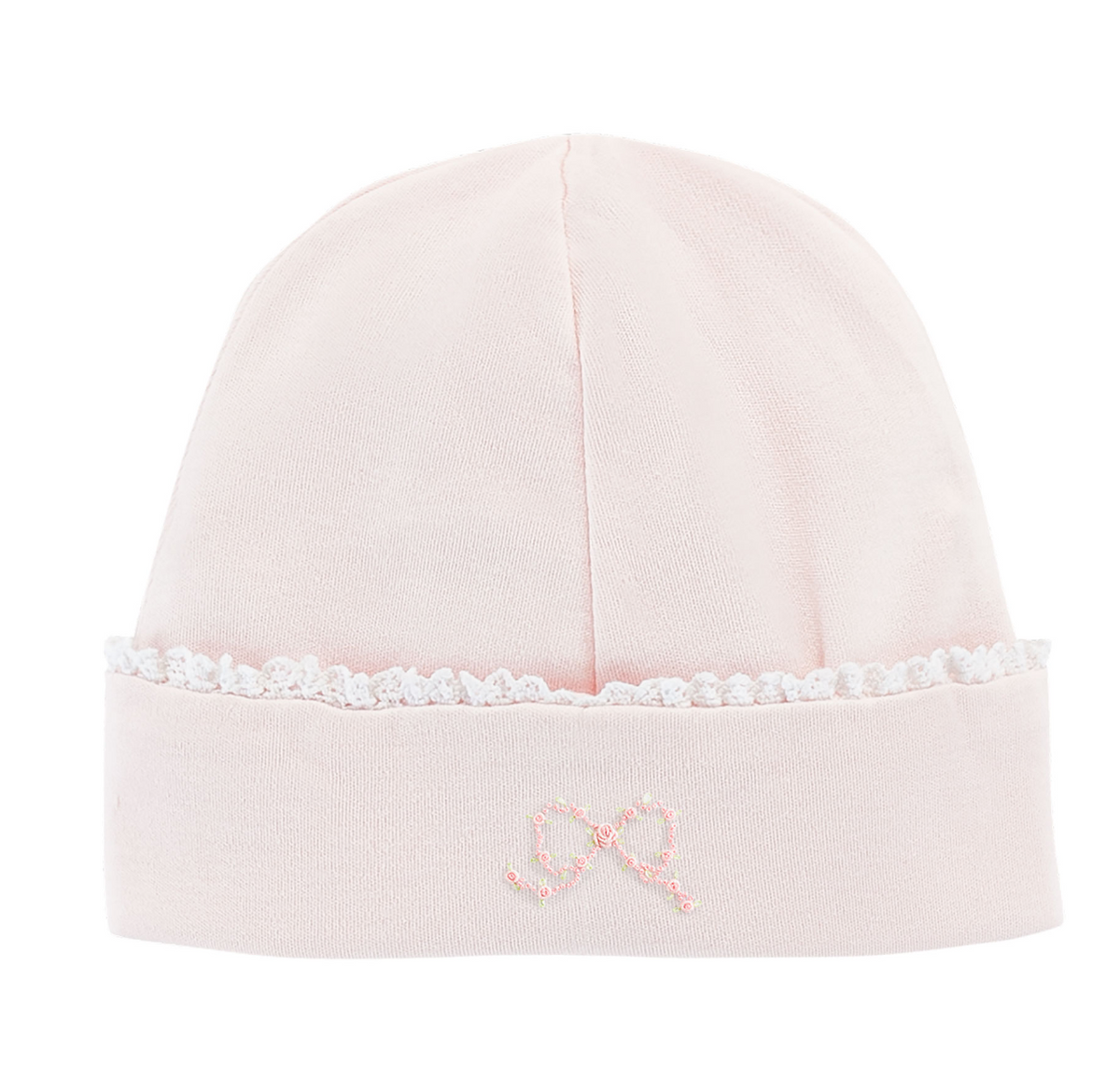 Pretty Bows Hat w/ Lace Trim