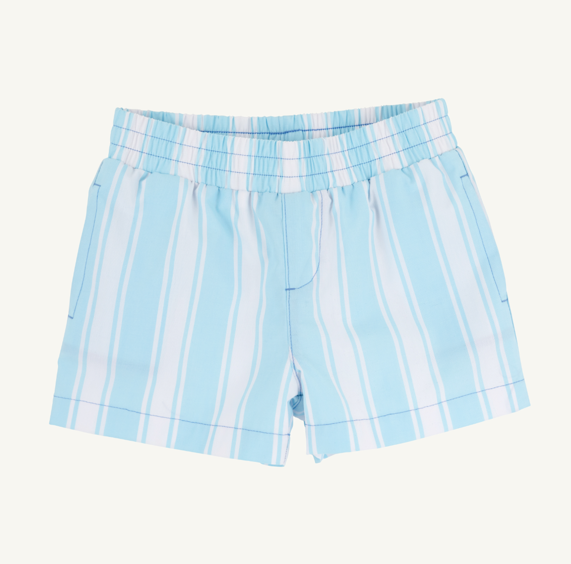 Sheffield Shorts- Belhaven Blue Ticking Stripe
