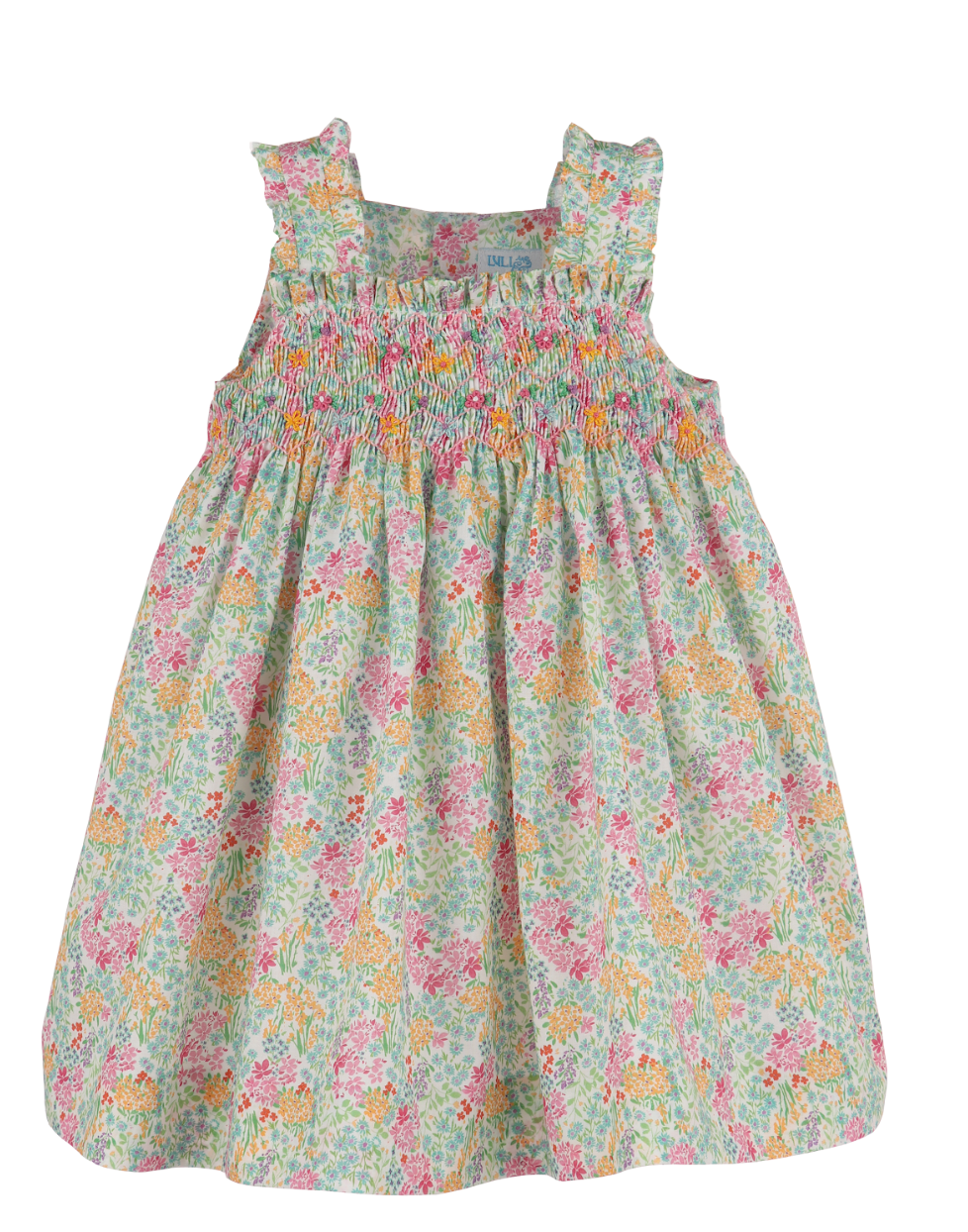 Garden Smock Dress- Pink