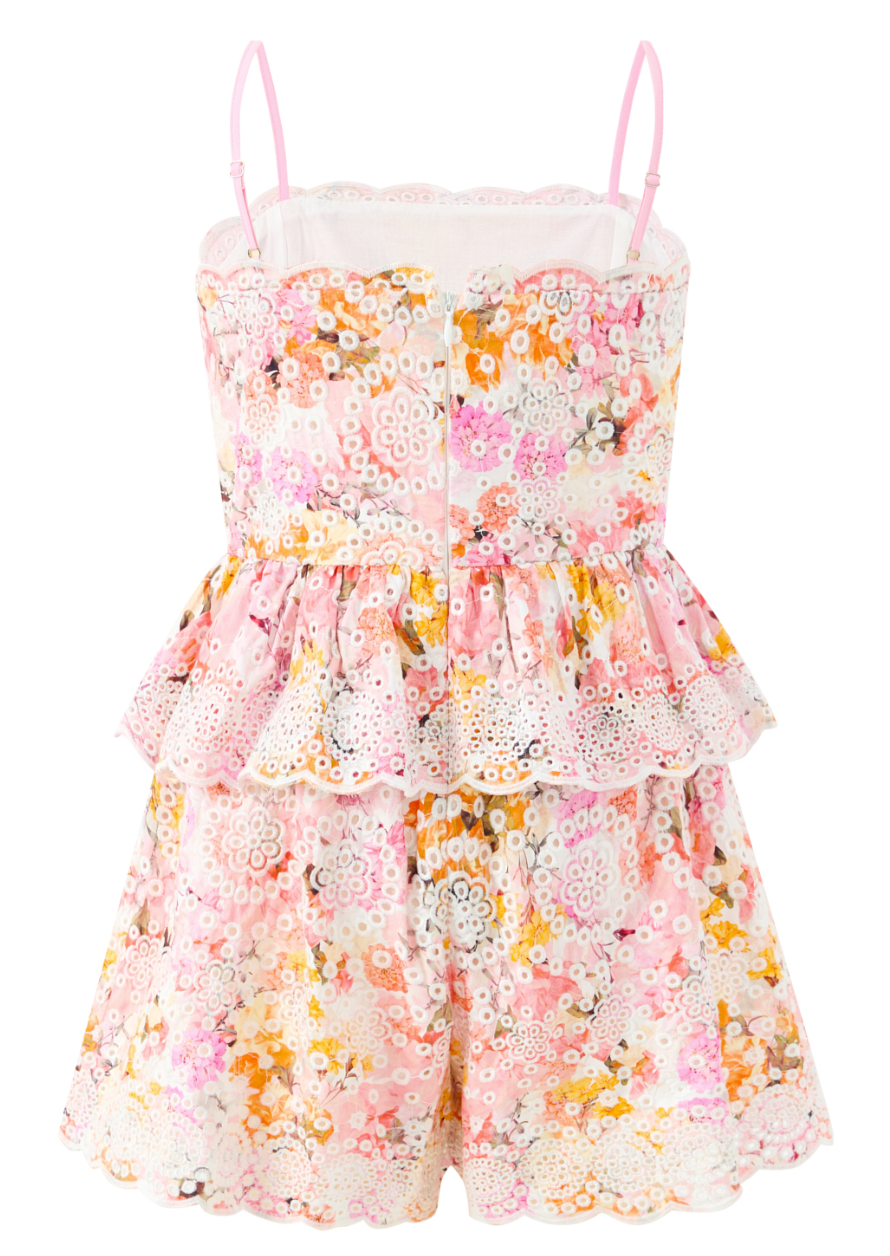 Alessia Cotton Embroidered Romper
