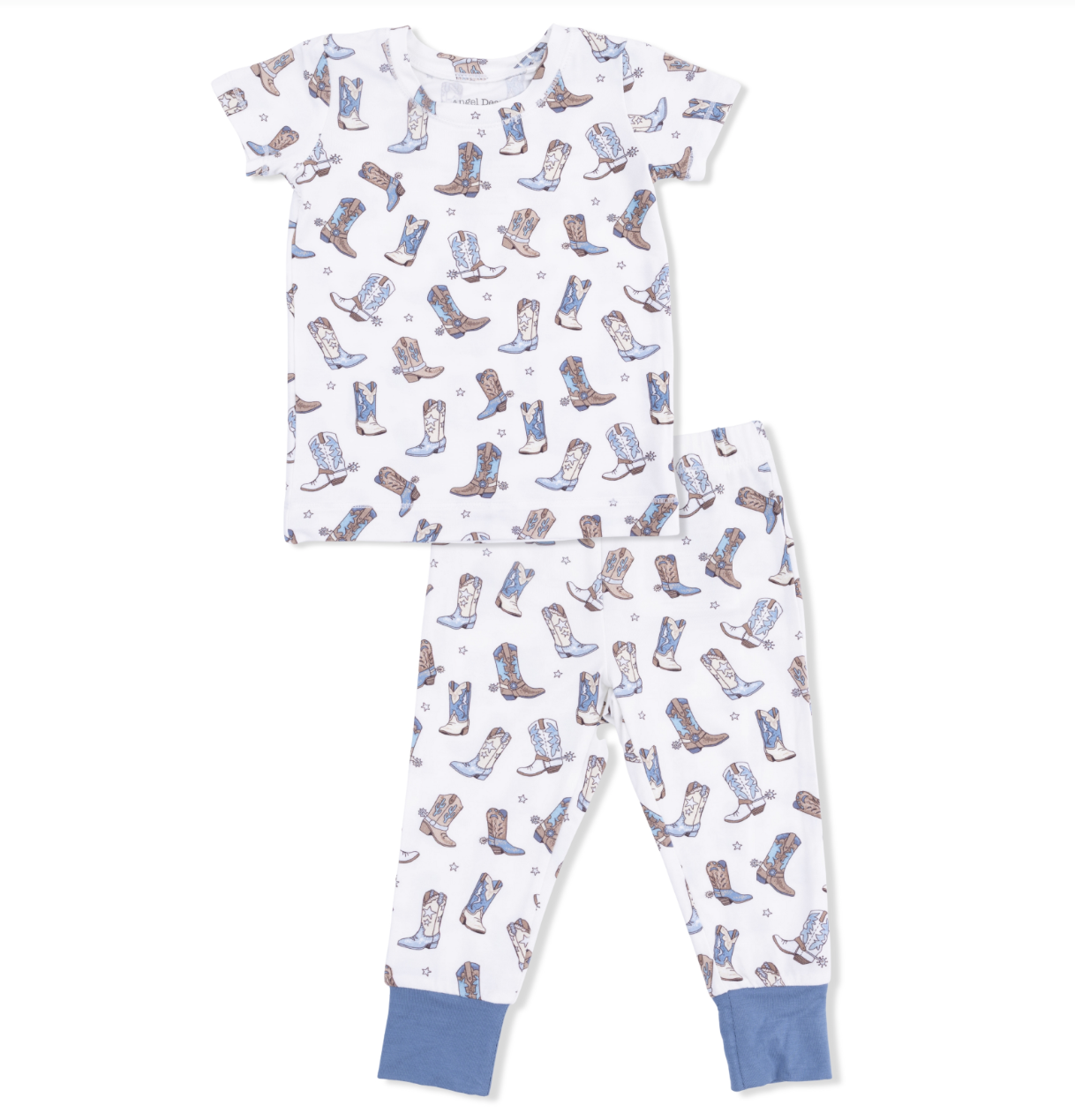 Cowboy Boots Short Sleeve Loungewear Set
