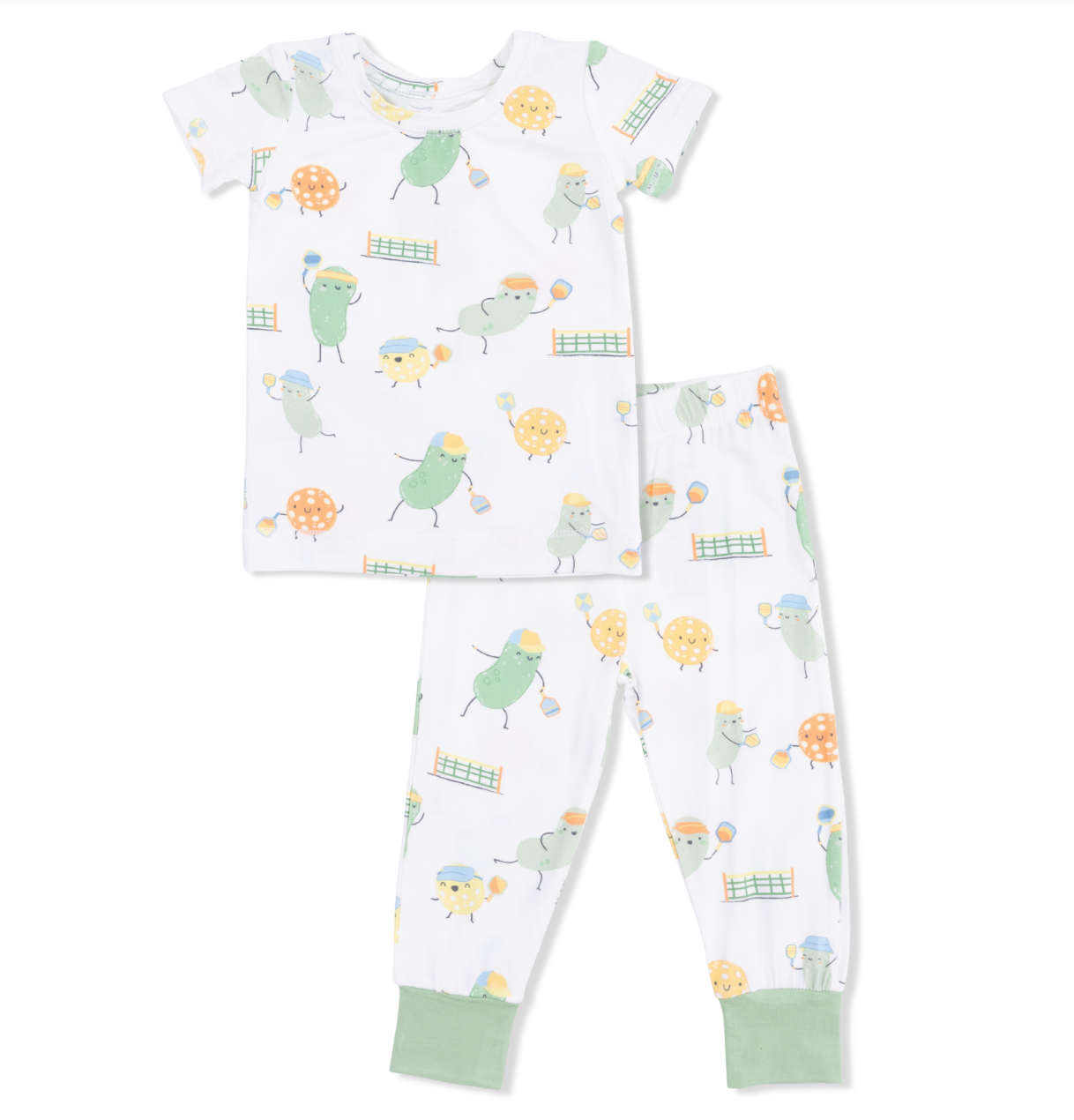 Pickles Playing Pickleball Short Sleeve Loungewear Set