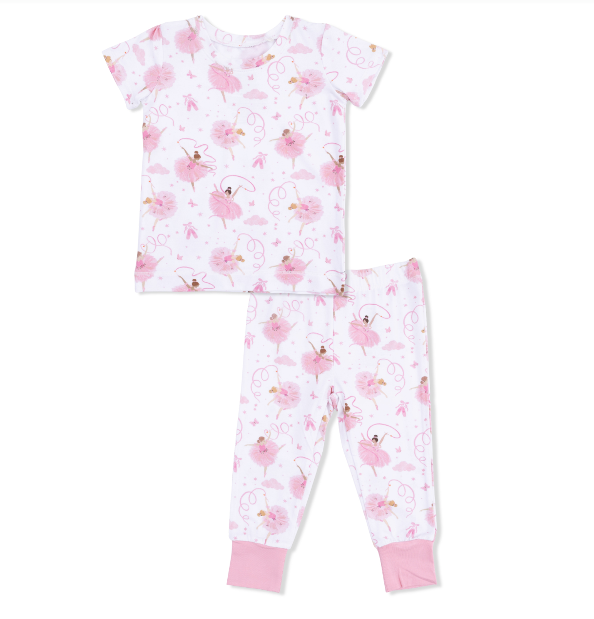 Ribbon Ballerinas Short Sleeve Loungewear Set