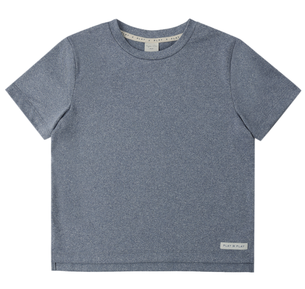 Cove Essential Tee || Heathered Marine