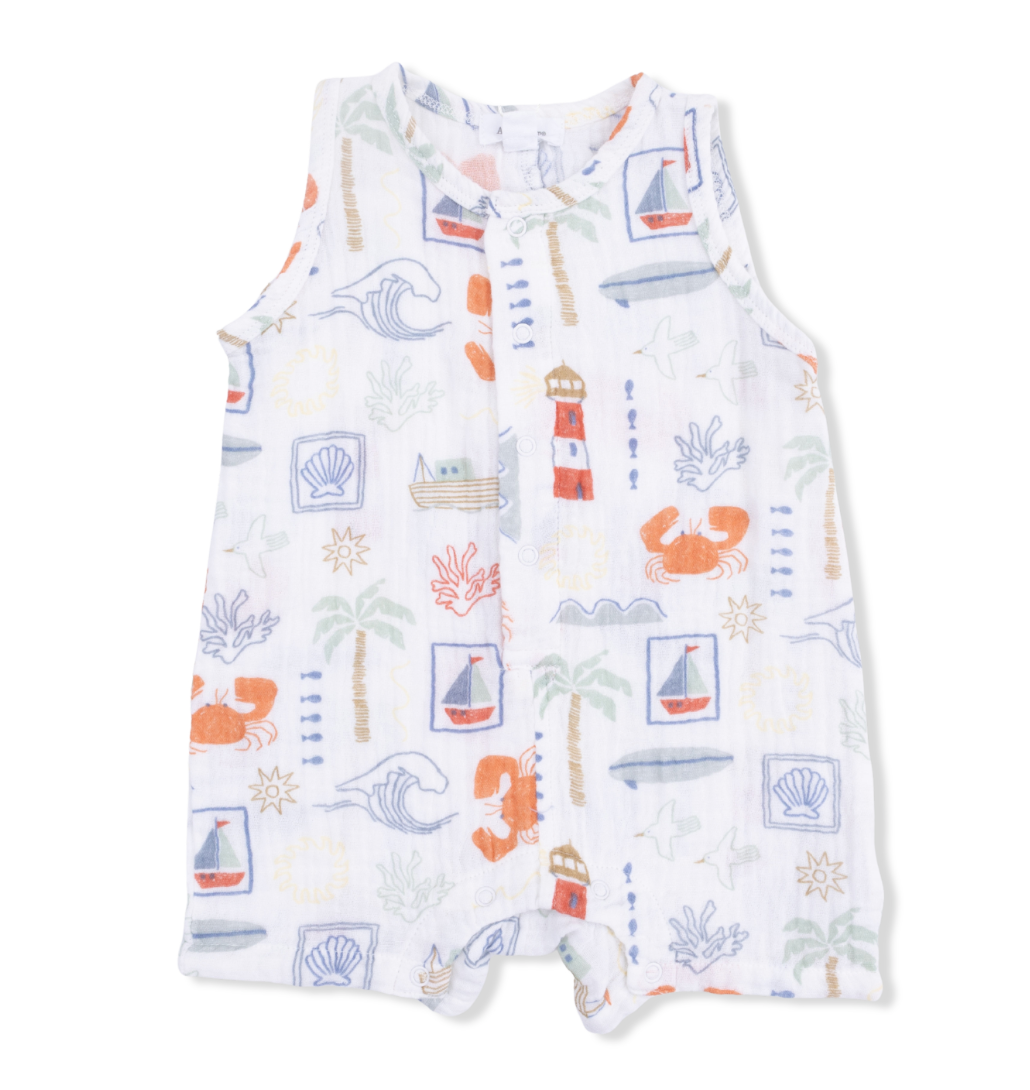 Club Mediterranean Sleeveless Shortie Romper