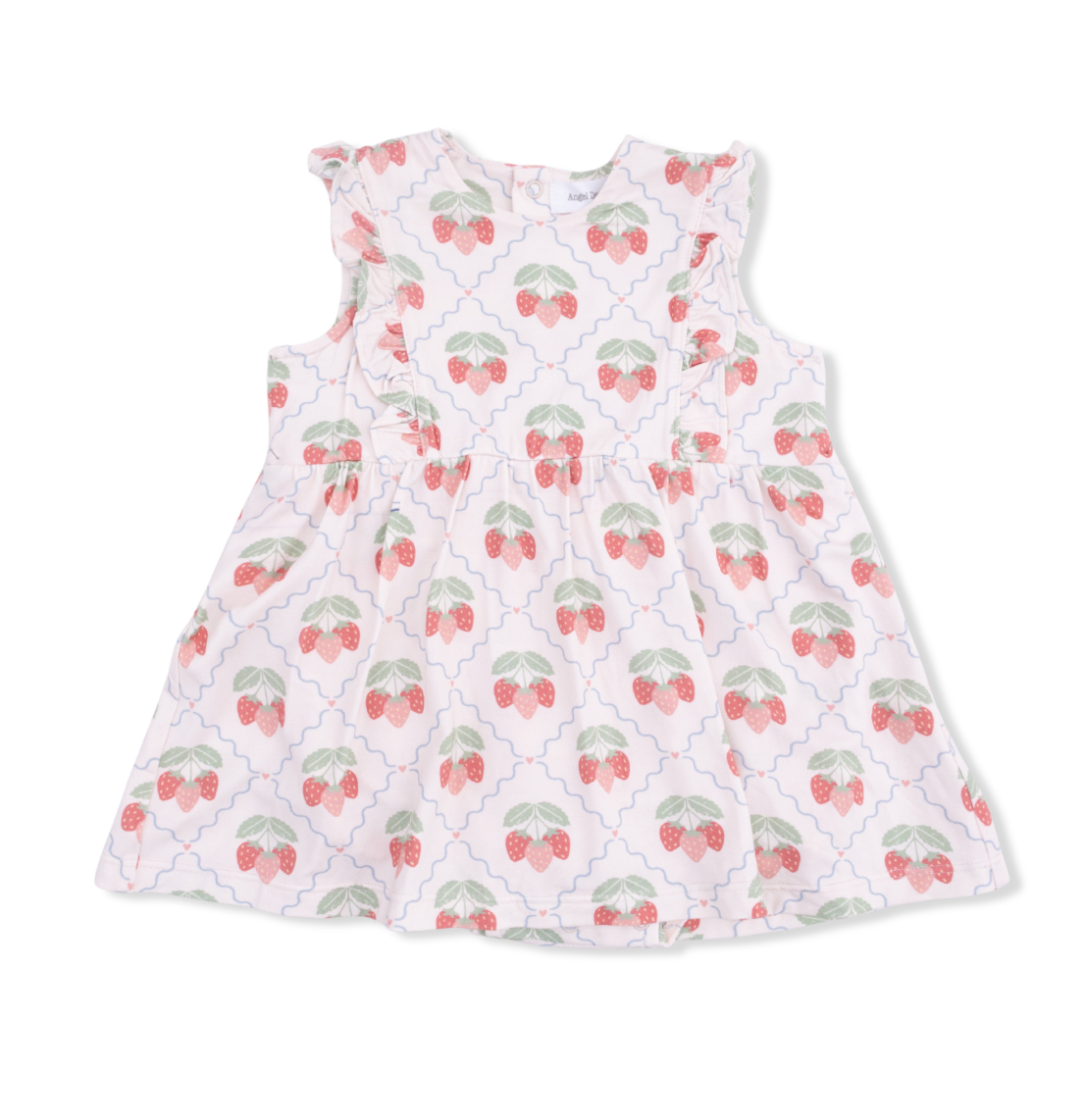 Sweet Strawberries Ruffle Bodysuit Dress