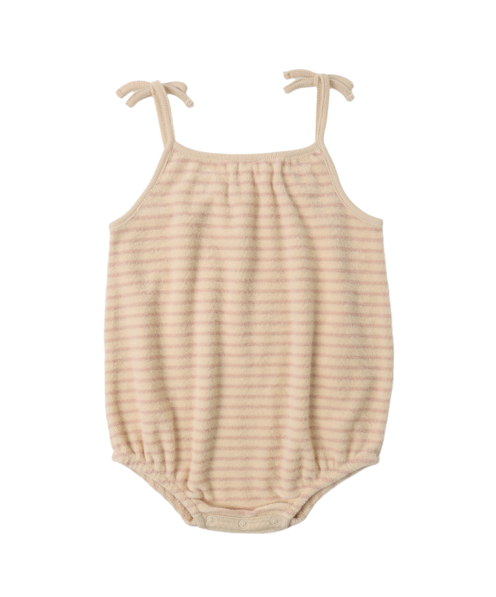 Nala Romper || Pink Stripe