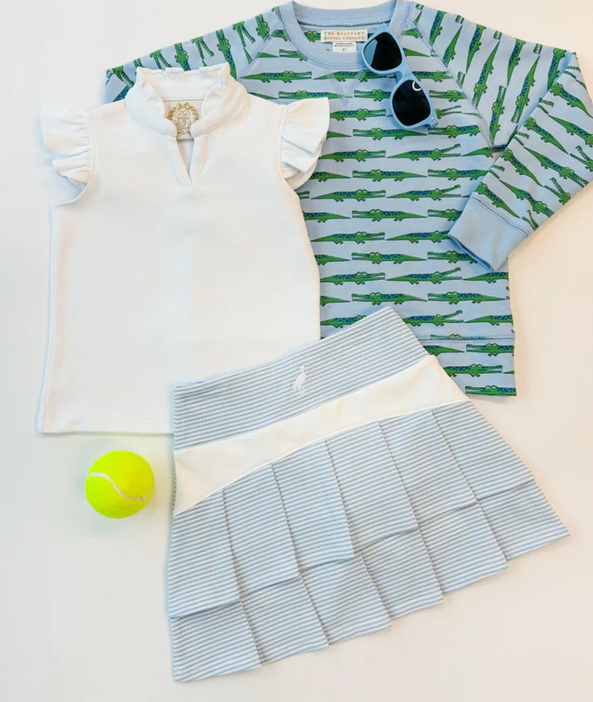 Prepletic Cindy Skort- Beale Street Blue Seersucker