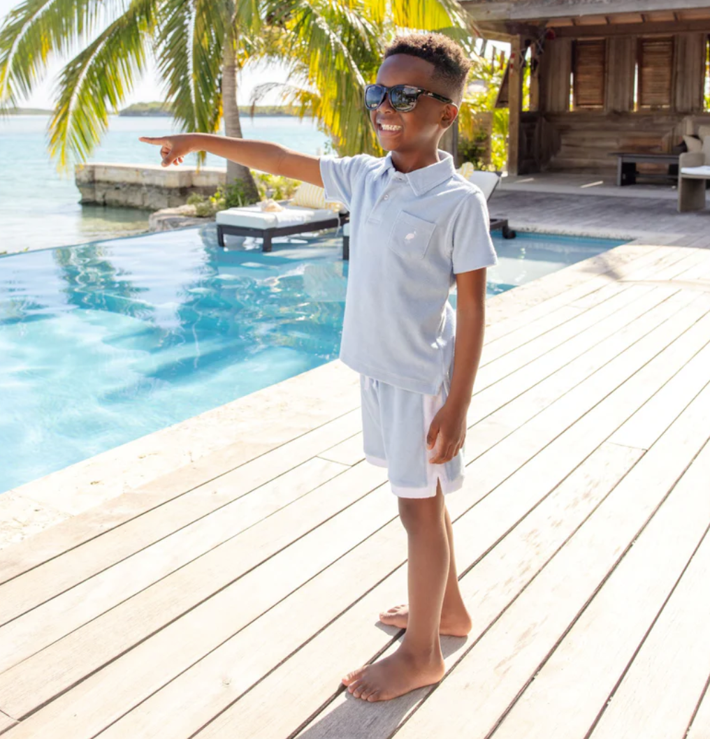 Shaefer Shorts- Beale Street Blue Terrycloth