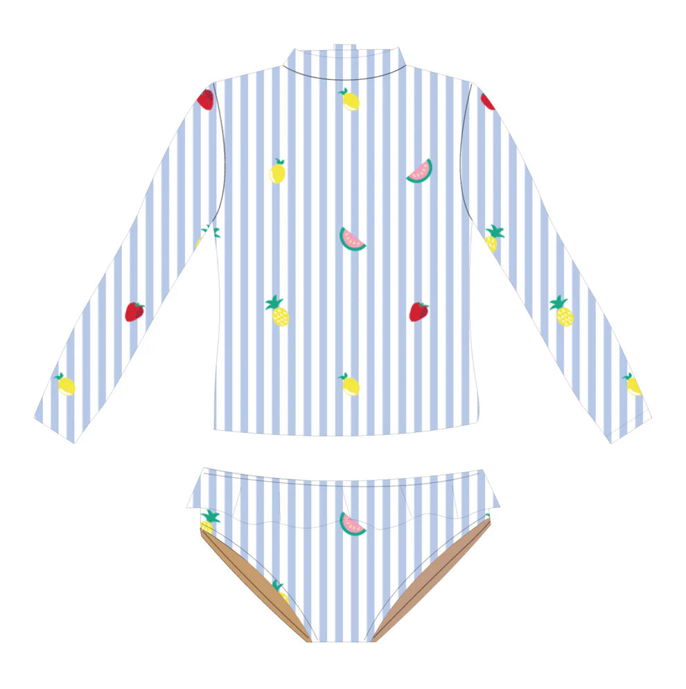 Picnic Stripe Rashguard Set