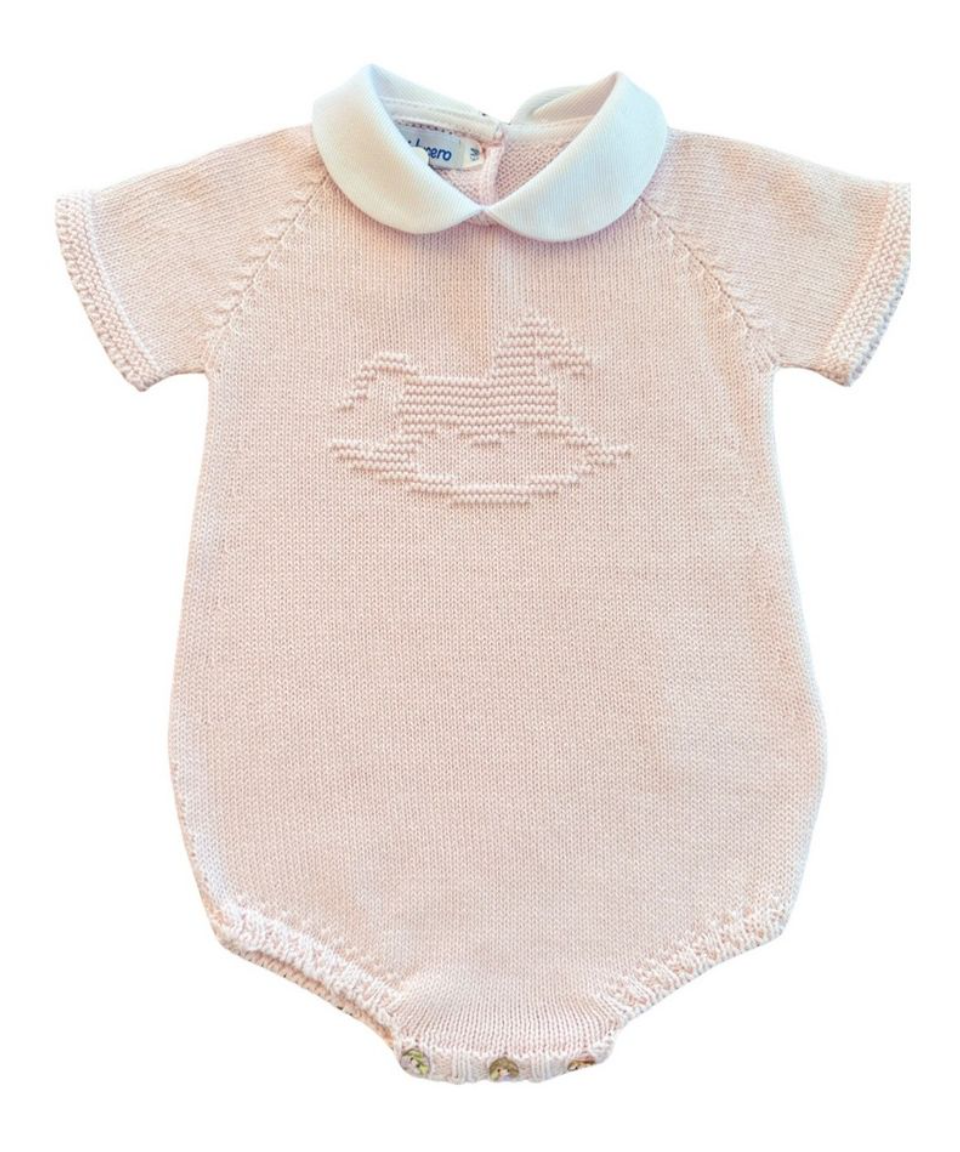 Light Pink Knit Rocking Horse Bubble
