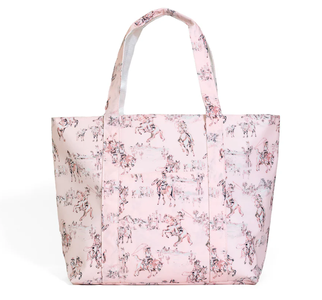 Jumbo XL Tote- Cowgirl Toile