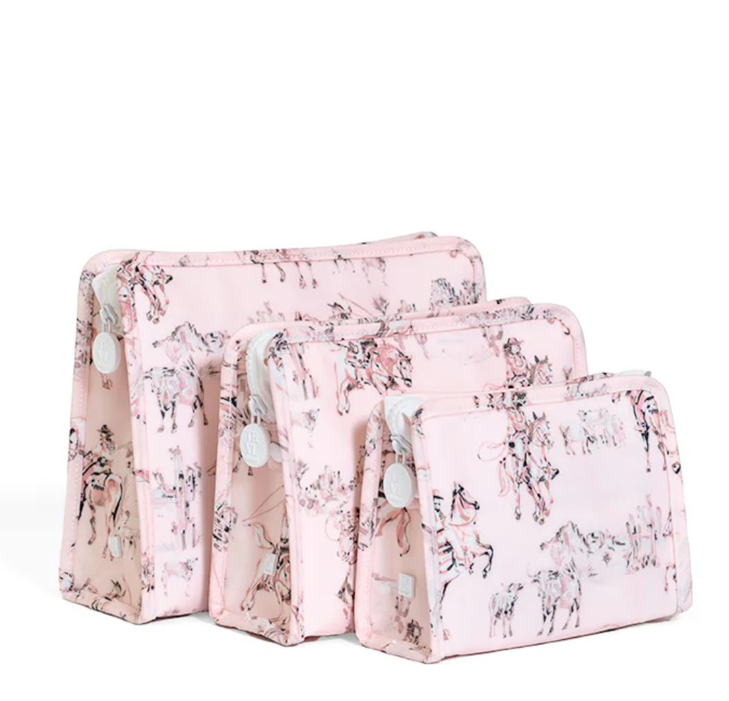 Roadie Zip Bag- Cowgirl Toile