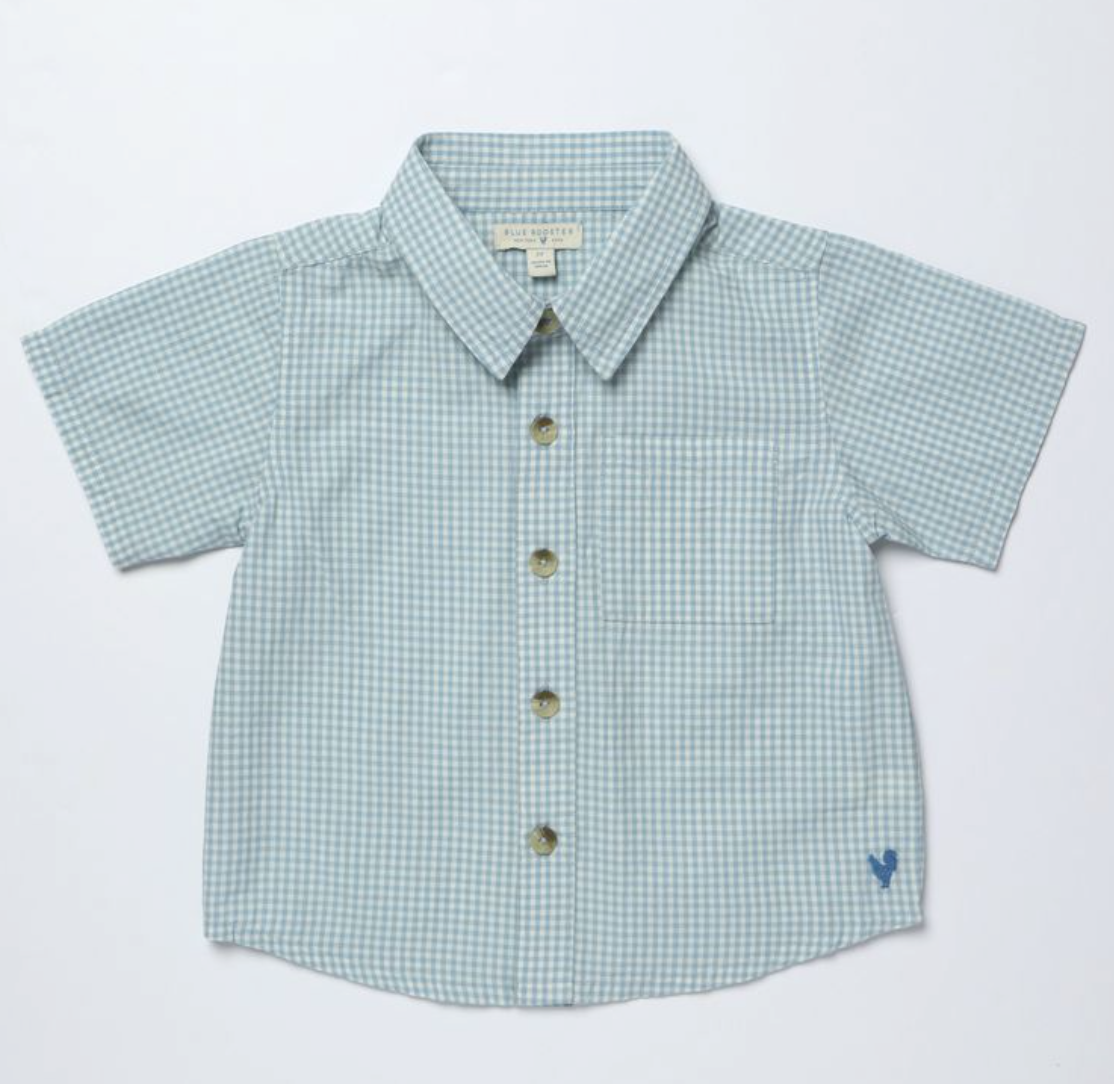 boys jack shirt- light blue gingham