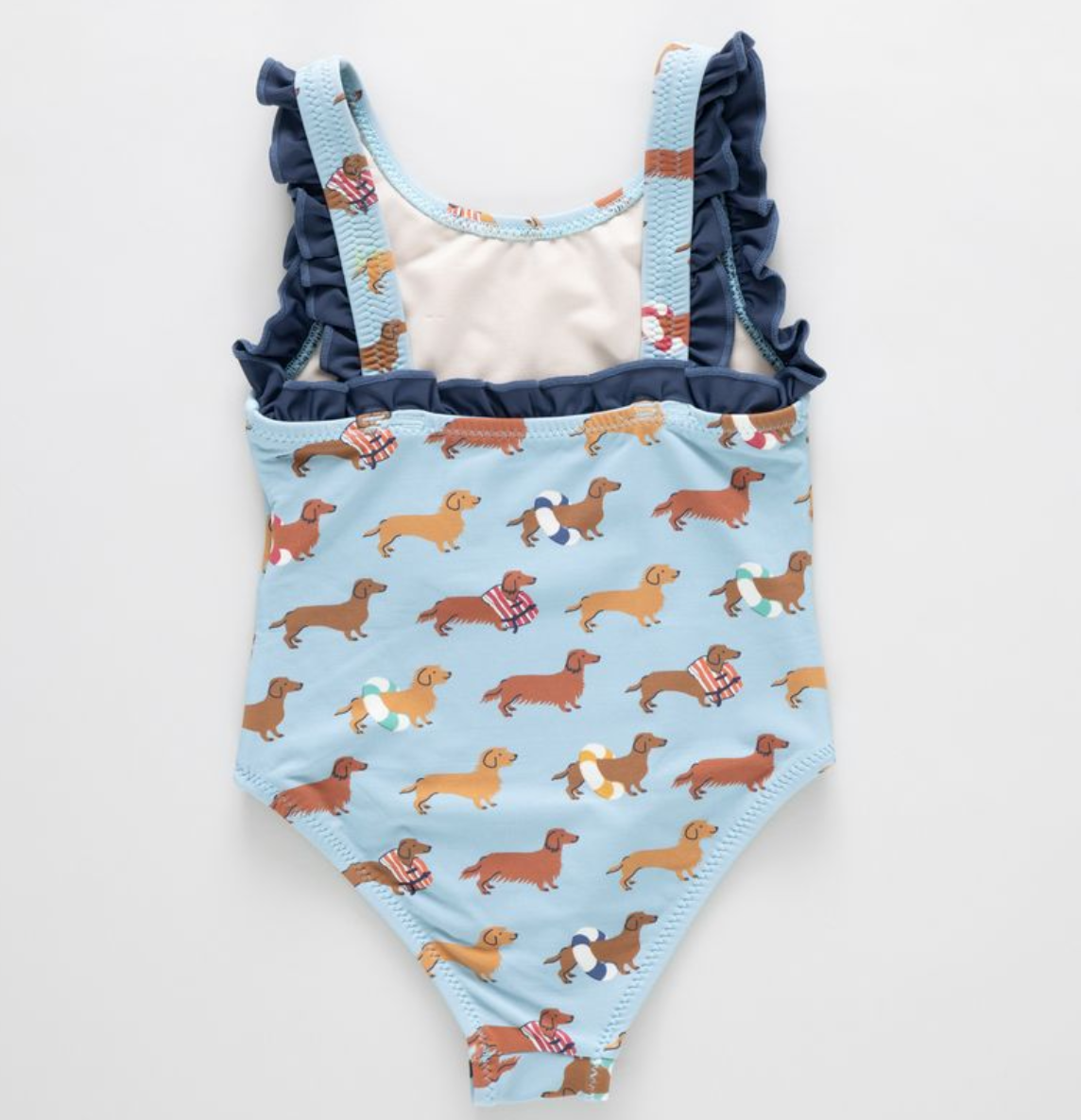 girls sylvie suit- swim dachshunds